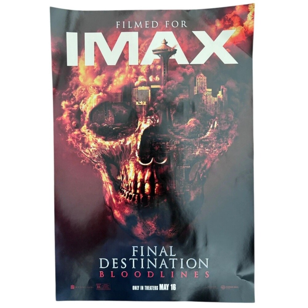 Final Destination: Bloodlines ORIGINAL Poster 2025 Horror IMAX Warner Bros 11x17